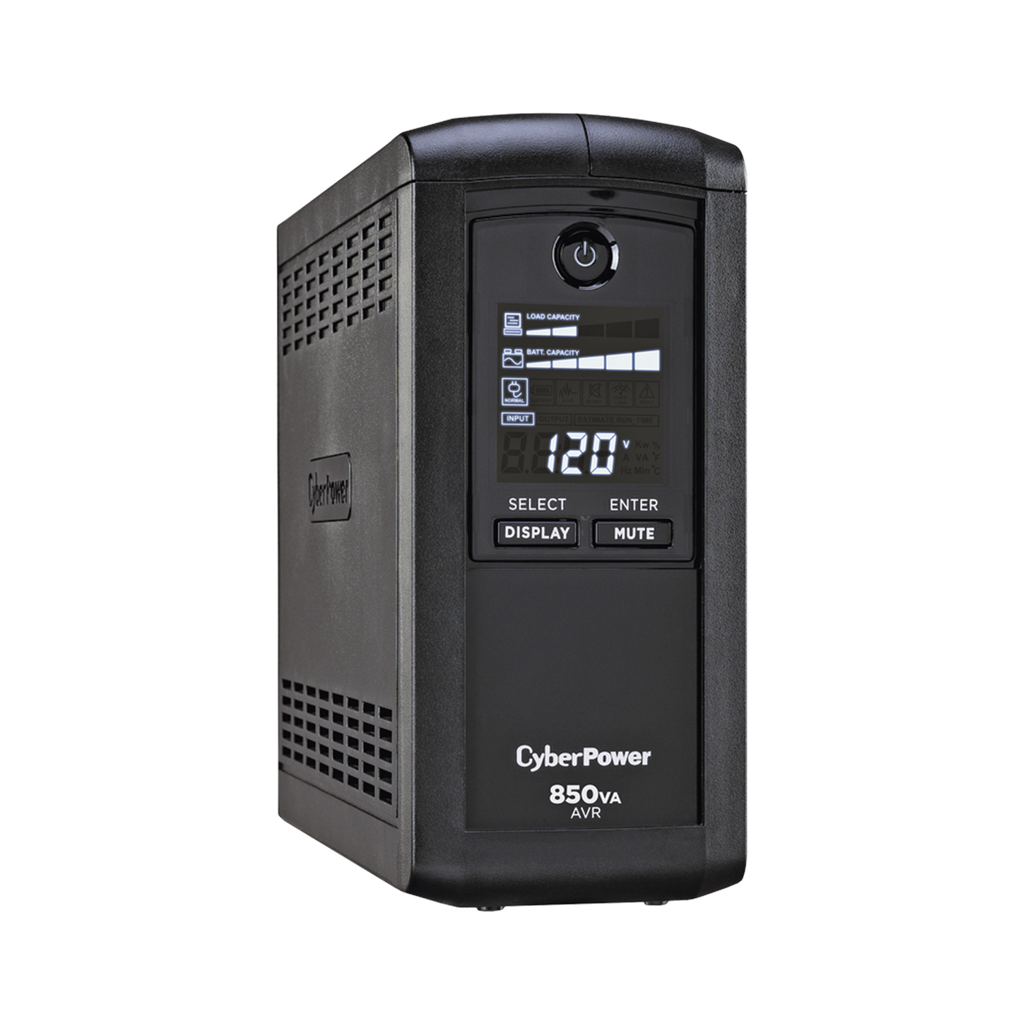 UPS de 850 VA/510 W, Topología Línea Interactiva, Entrada 120 Vca NEMA 5-15P, Tipo Mini Torre, Con 9 Tomas NEMA 5-15R