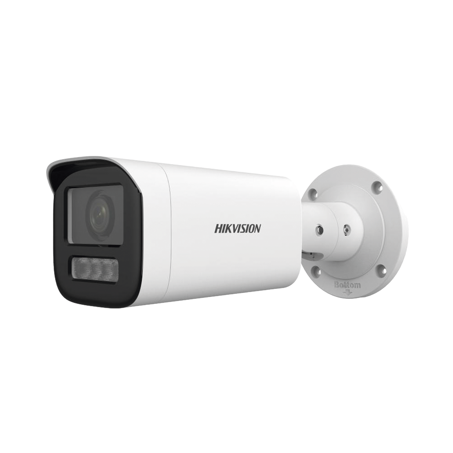 Bala IP 4 Megapíxel / Lente Motorizado 2.8 a 12 mm / Dual Light (50 mts IR + 50 mts Luz Blanca) / ACUSENSE Lite / Microfono Integrado / Exterior IP67 / WDR 120 dB / PoE / Micro SD / Alarmas I/O