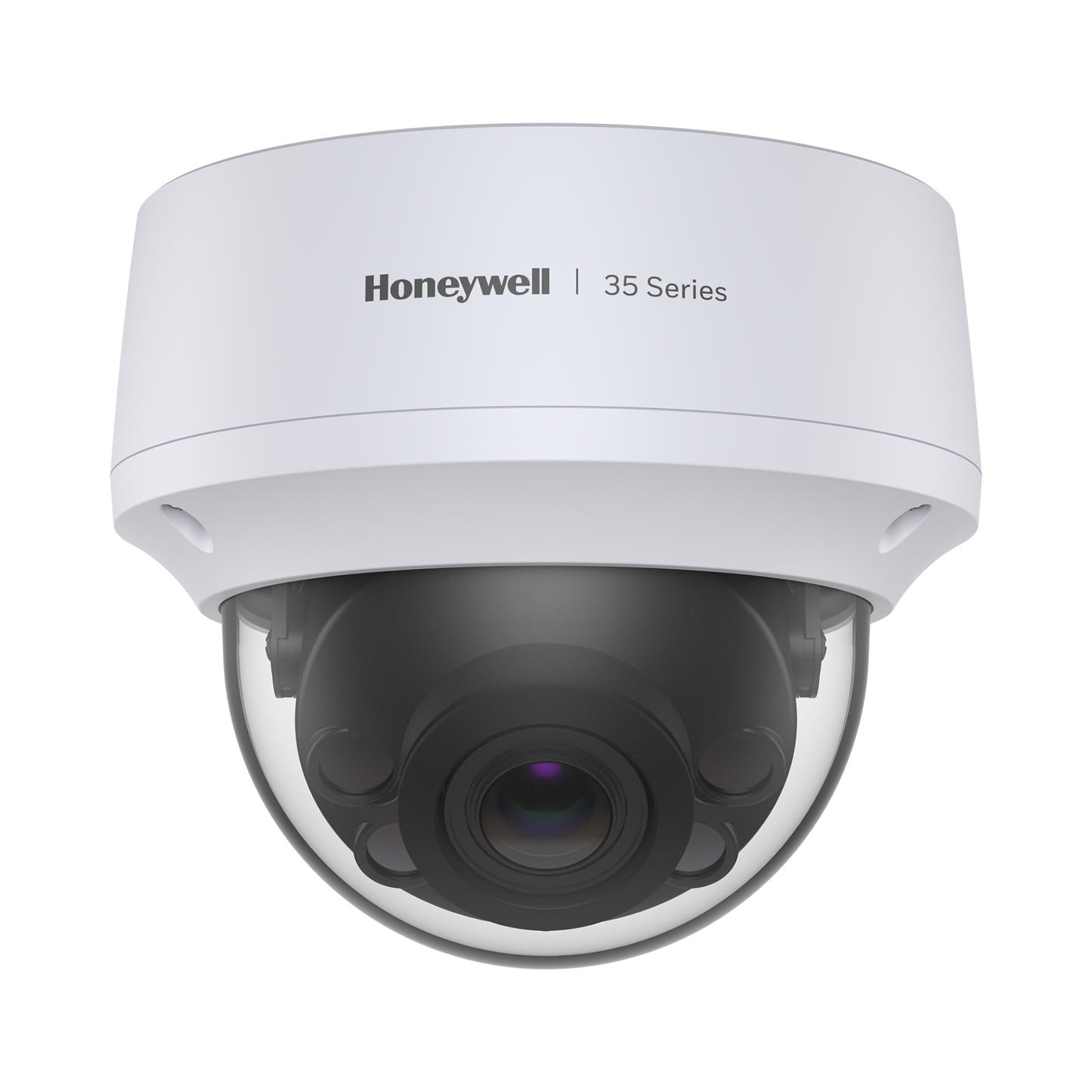 Domo IP 5 Megapixel / Lente Mot. 2.7 a 13.5 mm / 50 mts IR / Ultra Baja Iluminación / NDAA / ONVIF / IP67 / IK10 / H.265 / IA (Filtro de Humanos y Vehiculos) / Merodeo / Conteo de Personas / PoE / Audio y Alarmas I/O / Serie 35