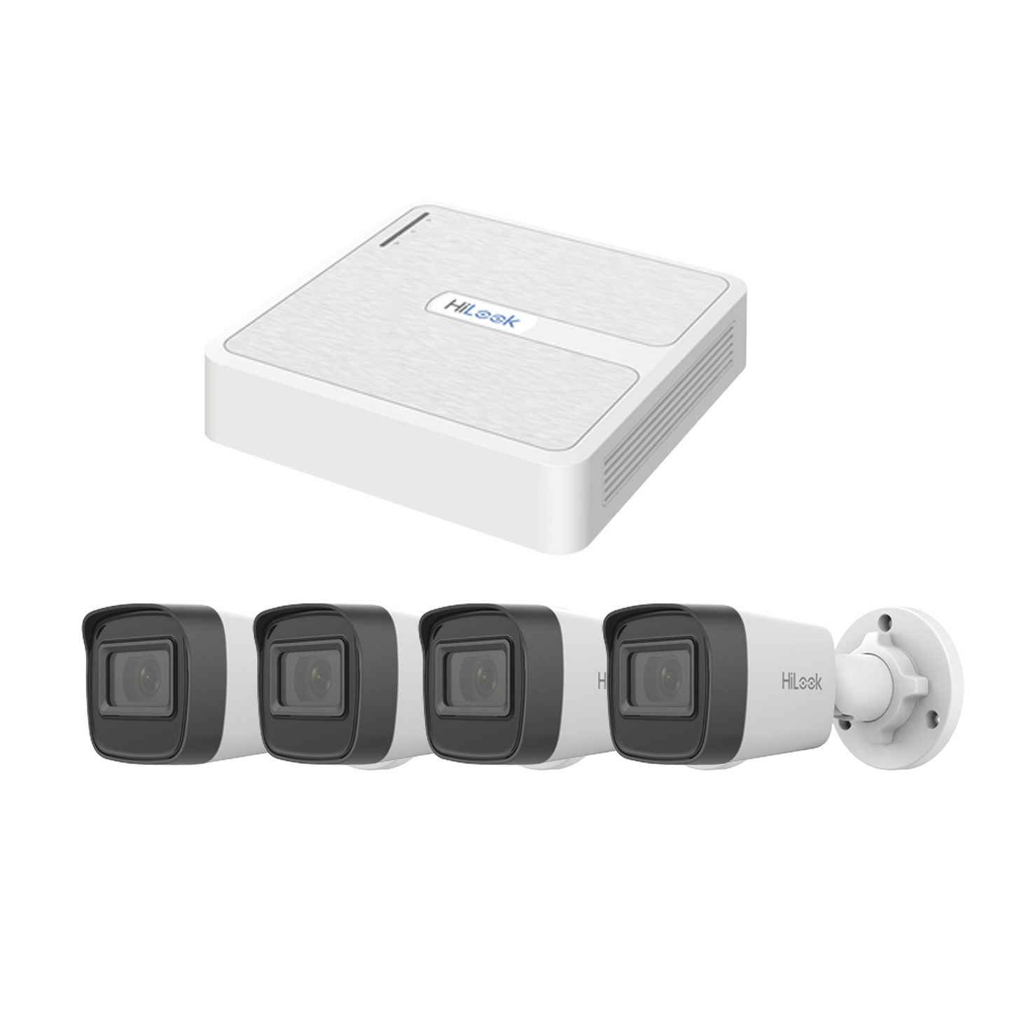 Kit IP 2 Megapixel / NVR de 8 Canales con 8 Puertos PoE / 4 Cámaras IP Bala para Exterior