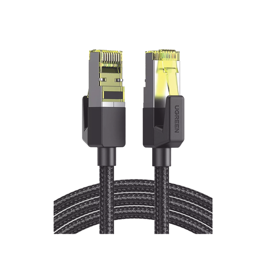 Cable Ethernet Cat7 CLASS�?�F/FTP Redondo con Malla de Nylon 5 Metros
