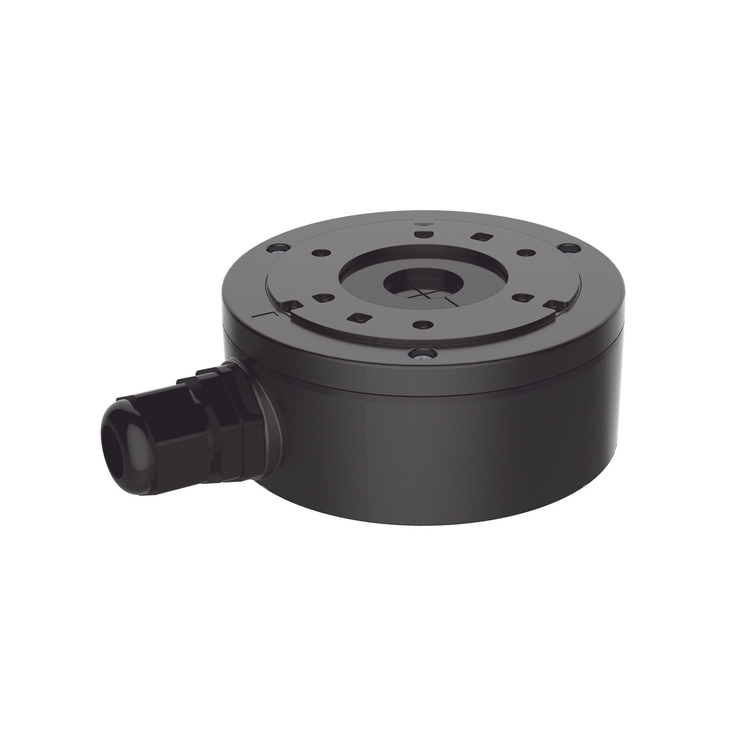 Caja de Conexión de Metal Color Negro / Exterior IP66 / Compatible con DS-2CD1043G2-LIUF/BLACK & DS-2CD2043G2-I(U)(BLACK)