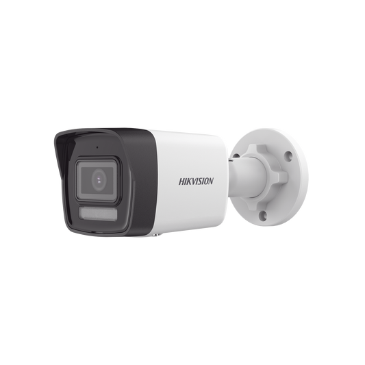 [Dual Light] Bala IP 4 Megapixel / Lente 2.8 mm / 30 mts IR + 20 mts Luz Blanca / Micrófono Integrado  / Exterior IP67 / H.265 / PoE / ONVIF / Micro SD