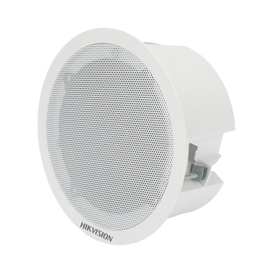 Altavoz Secundario para Montaje en Plafón | 3 Watts | 8 Ohms | Compatible con Altavoz IP HIKVISION | Uso en Interior