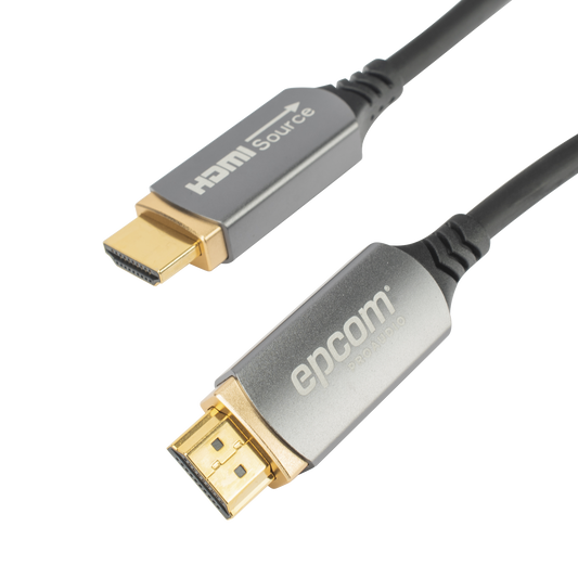 Cable HDMI de Fibra Óptica de 10m | Alta Definición | Version 2.1 | Alta velocidad 18Gbps | 8K@60Hz | HDCP 2.2 | Resistente a EMI y RFI