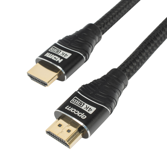Cable HDMI de 1m | Alta Definición | Longitud | Version 2.0 | Alta velocidad 18Gbps | 4K@60Hz | Conectores Chapados en Oro | Tipo Redondo