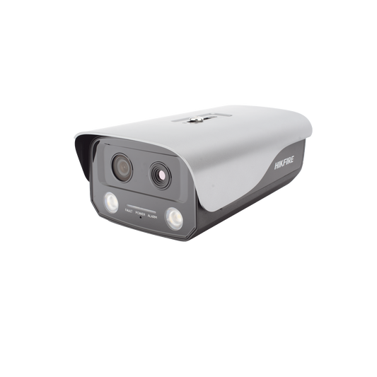 (HikFire) Cámara IP de Detección Térmica de Incendios / Detección de Llamas y Temperaturas Anormales / 4 Megapíxel (Lente Óptico) + 1 Megapíxel (Lente Térmico) / Compatible con Hik-Connect
