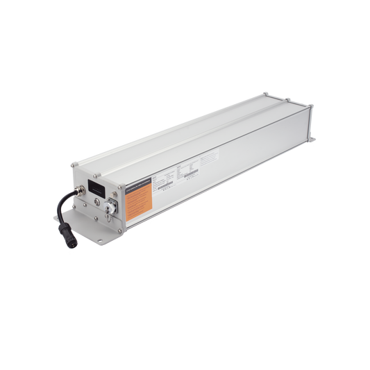 Batería de Ion-Litio para Videovigilancia 1280 Wh,  100Ah,  Controlador Incluido, Conexión Directa a Panel Solar y Salida de 12 Vcc o 24 Vcc