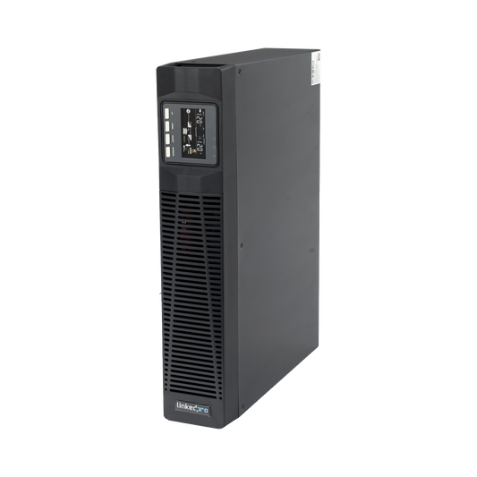 UPS de 1000VA/900W / Topología On-Line Doble Conversión / Entrada y Salida de 120 Vca / Clavija de Entrada NEMA 5-20P / Pantalla LCD Configurable / Formato Rack/Torre / 8 Salidas