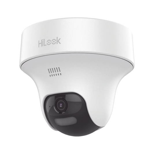 [Audio Bidireccional + Dual Light + ColorVu] Turret PT TURBOHD 2 Megapixel (1080p) / Lente 2.8 mm / 25 mts IR EXIR + 20 mts Luz Blanca / Micrófono y Bocina Integrado / dWDR